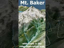 Mount  Baker Topographic Profile and Map, Washington State