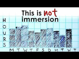 Language learners are confused about "immersion"