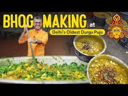 Massive Bhog Making at Delhi’s Oldest Durga Pujo