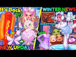 *NEW UPDATE* Hot Dog IS BACK & NEW MAP! + *CHRISTMAS NEWS!* Winter QUEST & ITEMS! | Dress to Impress