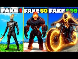 Fake GHOST RIDER vs Real GHOST RIDER in GTA 5