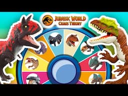 Jurassic World Dinosaurs Battle! Spin The Wheel Game Carnotaurus, Lophostropheus, Jakapil, Kryptops