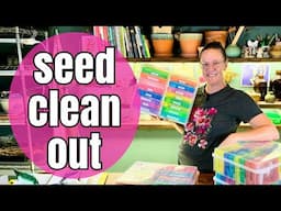 🌱 MASSIVE Seed Clean Out! || Sorting, Discarding, & Planning New Seedlings || Seed Starting