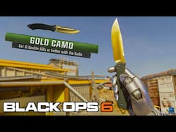 I Got the GOLD CAMO KNIFE in My First Game! (Black Ops 6)