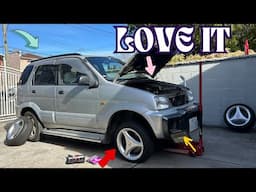 Daihatsu Terios Build Part 1! New Rims, Custom Exhaust, ATOTO Radio & MORE