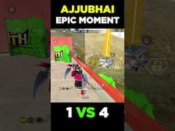 AJJUBHAI EPIC MOMENT IN SOLO VS SQUAD | GARENA FREE FIRE #shorts