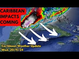 Caribbean to be Impacted With Increased Rain, Temperature Dip from Incoming Front • 20/11/24