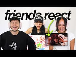 FRIENDS REACT TO MY MUSIC VIDEO! (ft. Franny, Davidalvareeezy, Tarayummy & more!)