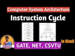 L-1.17 Instructions Cycle | Flowchart | Fetch-Decode-Execute | COA | CSA | Shanu Kuttan | Hindi