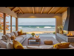 Improved Mental Health in Peaceful Seaside Villa Retreat with Sweet Bossa Nova Jazz and Ocean Waves