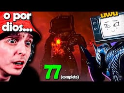 ¡¿EL TITÁN TV-MAN HA SIDO INFECTADO?! 😭📺 *REACCIÓN CON LA TV-WOMAN* - Skibidi Toilet 77 (COMPLETO) 🚽