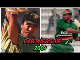 Saeed Anwer and Ijaj Ahmed 200+ partnership against India, independence Cup 1997