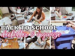 2024 SUMMER DECLUTTER AND BACK TO SCHOOL PREP ROUTINE | HOME MANAGEMENT | WORKING MOM