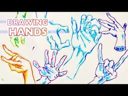 Drawing Hands In Dynamic Poses | Anime Manga Sketch