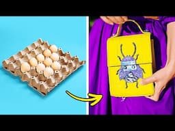 From Egg Tray to Trendy Bag 🥚👜 Amazing Recycle Ideas!