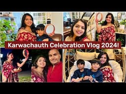 Indian/NRI MOM 4:30AM to FULL DAY Productive Festive Vlog! KARWACHAUTH (करवाचौथ) CELEBRATION IN USA!