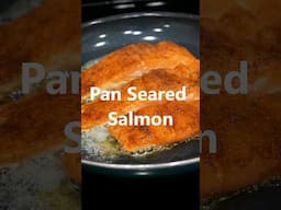 Easiest Pan Seared Salmon #cooking #recipe