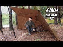 Solo Overnight with £100 'Pocket' Survival Kit in the Rain