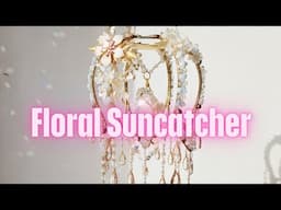 Creative Recycling: Beautiful Floral Suncatcher from a Lampshade 🌷🌞