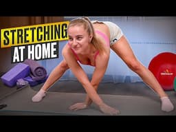 HOME STRETCHING ROUTINE FOR BEGINNERS WITH YOGA PRO ALINA