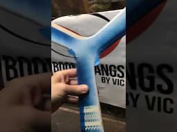 ASMR peeling painters tape off of a Whizzer boomerang #boomerang #asmr