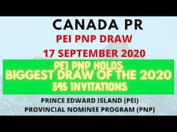 PEI PNP Holds Biggest Draw of the 2020 | 345 invitations