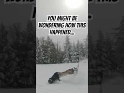 How did this happen? #skiing #ski #fail