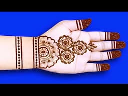 very beautiful very easy mehndi design | front hand full bridal mehndi design | mehndi ka design