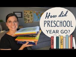 How did our preschool homeschool year go? Year in Review Lots of Books!