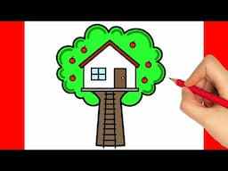 How To Draw A Treehouse