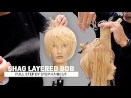 Shag Layered Bob Haircut Tutorial