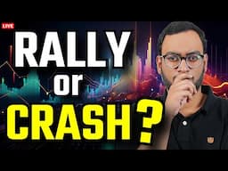 🔴RALLY or CRASH ? | Live Trading Nifty | Crypto Bitcoin | Investographer