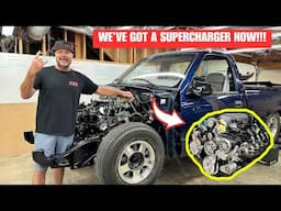 1 Day Engine Transformation! We Install a Blower on my OBS Truck.