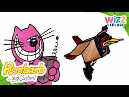 Roobarb and Custard | Grounded Custard 🐱😢  | @WizzExplore