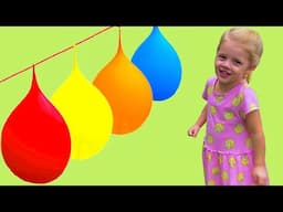 Princess ALISA Plays with Balloons! Learn Colours for Kids