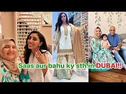 Saas aur bahu ky sth SPA in DUBAI!! | SHOPPING AT MEENA BAZAAR IN DUBAI