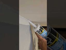 #ad We used @DapProducts Alex Flex Premium Molding & Trim Sealant for the ceiling line! #diywithdap