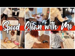 MORNING SPEED CLEAN | CLEANING IN REAL TIME | MORNING CLEANING MOTIVATION