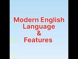 Modern English Language & Features Explanation In Malayalam