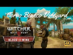 The Witcher 3 Blood and Wine - Corvo Bianco Vineyard Tour and All Upgrades 4K