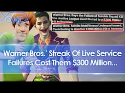 Warner Bros.' streak of live service failures have now cost them $300 million...