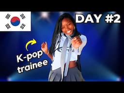 SURVIVING K-POP TRAINING in KOREA 🇰🇷 | korean class, dancing, singing, modeling PT.2