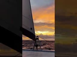 Sunset crazies… #sailingfamily #sailinglife #family #sailing