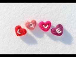 Felted Hearts - Needle Felting