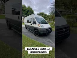 Blackout and Insulated Window Covers for Van Conversion