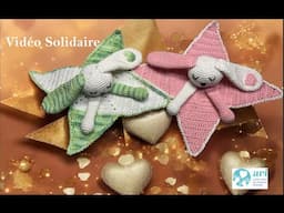 Tuto doudou lapin solidaire au crochet spécial gaucher @AlextitiaTutoCrochet