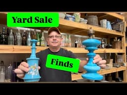 Antiquing at garage sales estate sales yard sales Shop with me for Antiques & Vintage Vlog