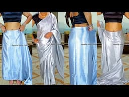 Satin Saree 827 @sareewearing  #satin #silk #satinsaree #satinsilk #silksaree #saree #shorts