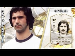 THE BOMBER!!!!! ICON 92 RATED GERD MULLER PLAYER REVIEW - EA FC25 ULTIMATE TEAM