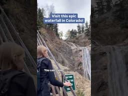 You can climb up alongside this waterfall in Colorado!